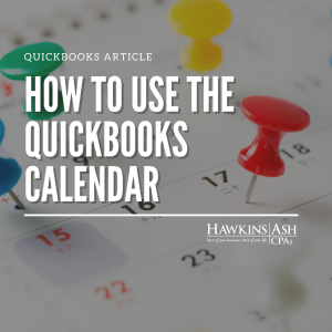 QuickBooks Calendar