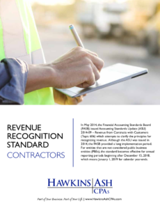 revenue recognition standard contractors