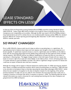 lease standard effects on lessee