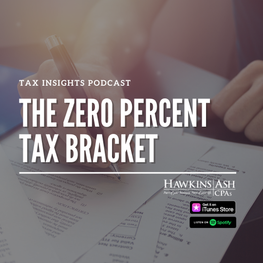 Zero Percent Tax Bracket