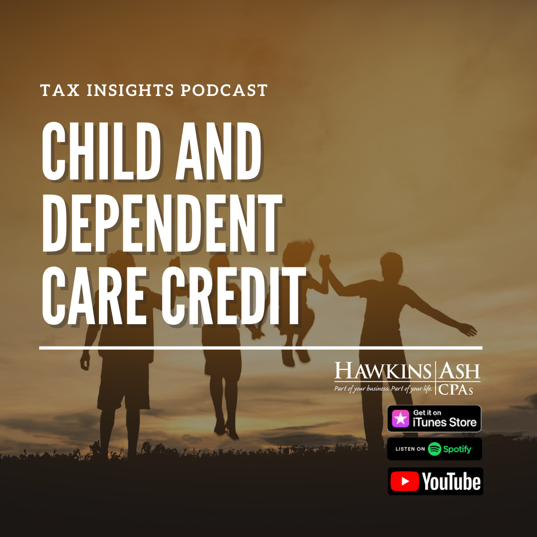 Child and dependent care credit
