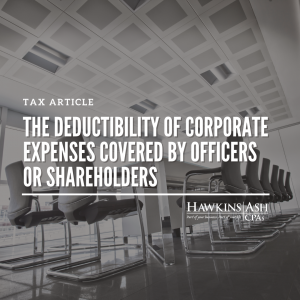 Corporate Expenses