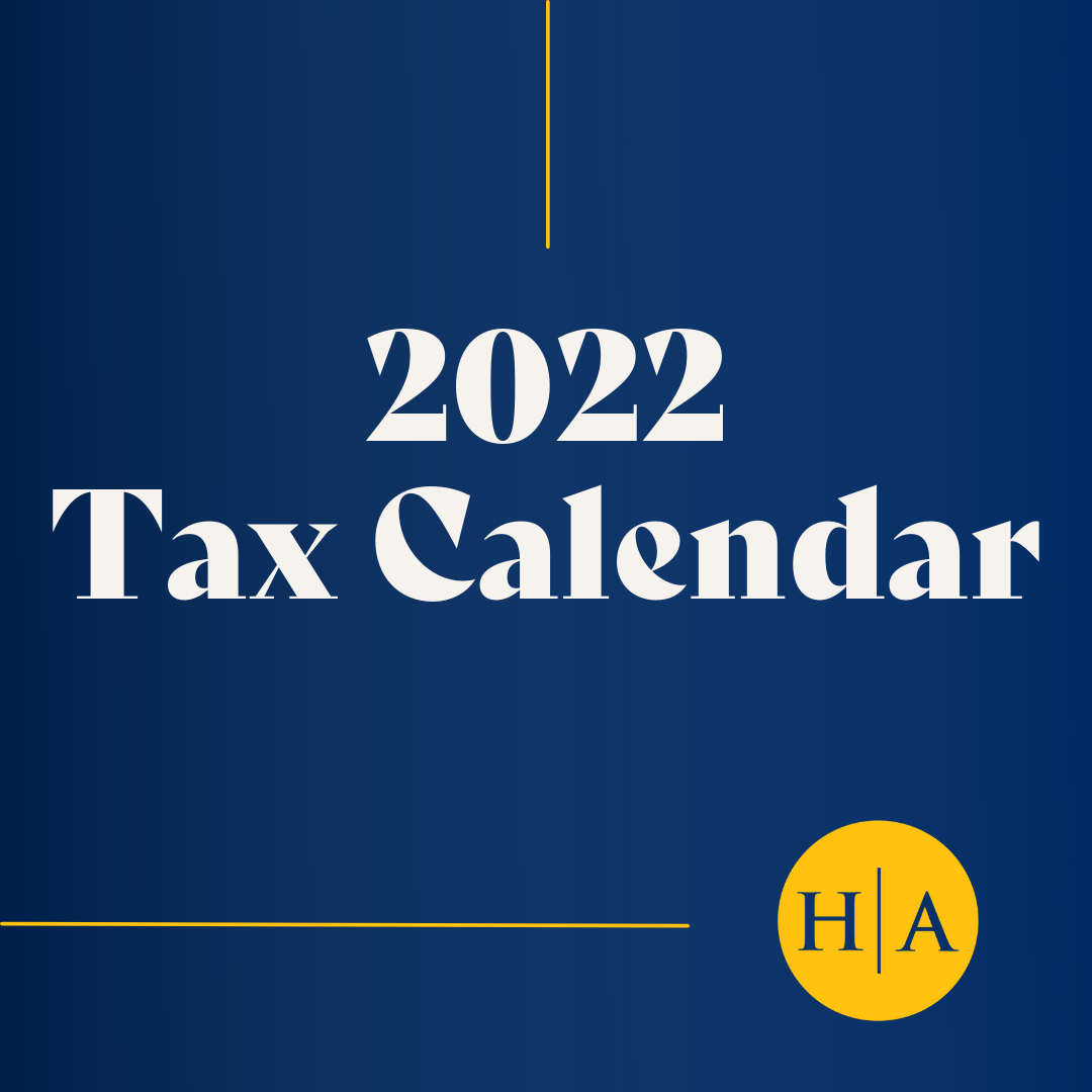 2022 tax calendar