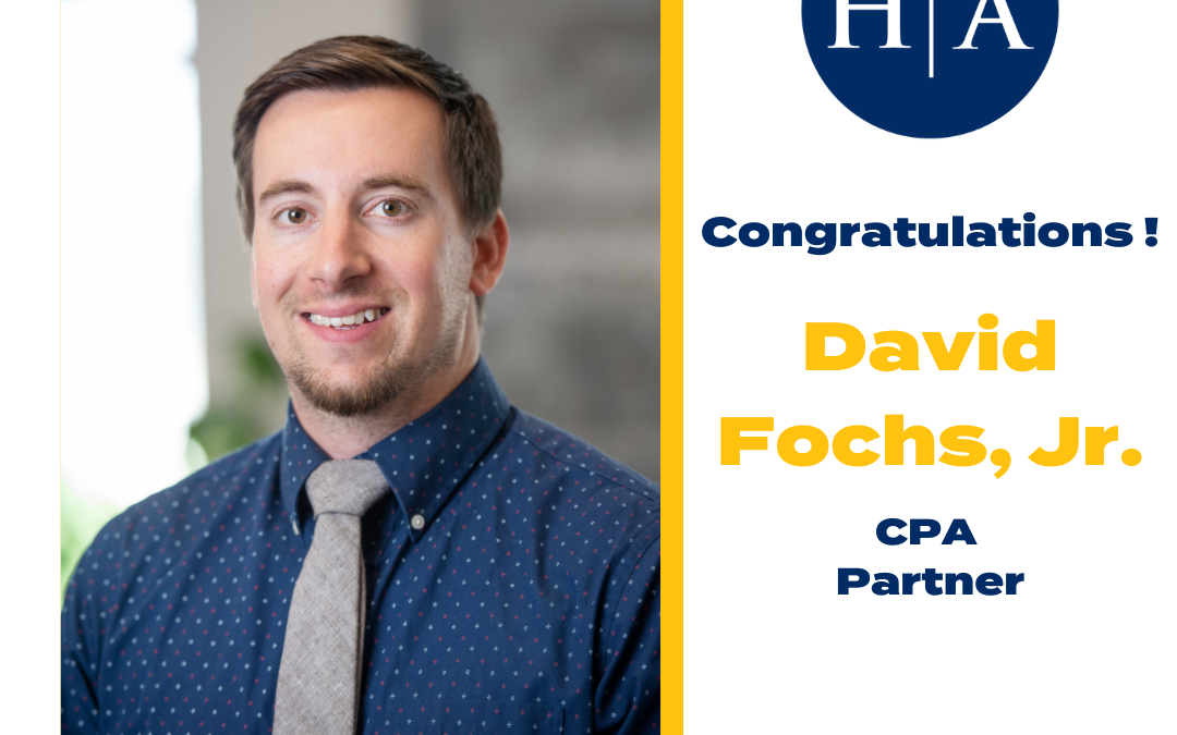 David Fochs, Jr., CPA, Promoted to Partner at Hawkins Ash CPAs