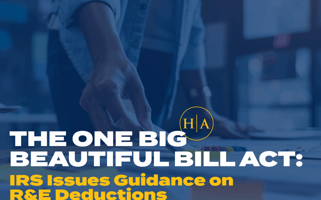 IRS Issues Guidance on R&E Deductions
