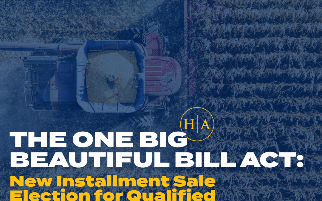 New Installment Sale Election for Qualified Farmland